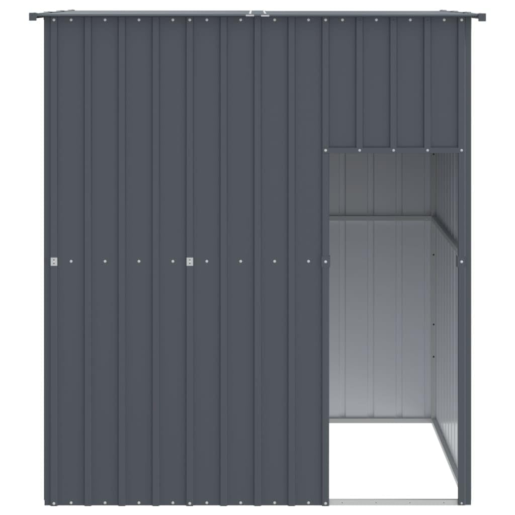 Metalowe przedłużenie kurnika, 268 x 100 x 190 cm, odporne na warunki atmosferyczne, wybieg dla kur, królików i klatki dla świnek morskich, stabilna klatka dla gryzoni do ogrodu i na zewnątrz