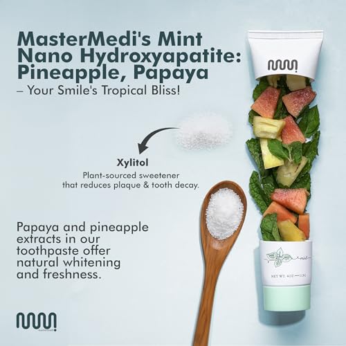Magix Toothpaste Mastermedi Magic Mint SLS-Free Fluoride Free Nano Hydroxyapatite ...