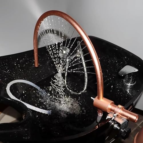 Przenośny stojak do cyrkulacji wody, sprzęt spa z głowicą wodospadową, konstrukcja łuku 180°, termostatyczna pielęgnacja głowy szampon akcesoria do łóżek
