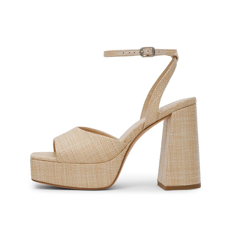 Modatope Platform Heels for Women Platform Sandals Womens Chunky Heel Open Toe Pumps Ankle Strap Womens Wedding Party Pumps Shoes2