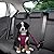 Nasjac Dog Car Harness, Dog Seat Belts for Cars and Harness Breathable Adjustable Snug Fit Easy Control for Large Medium Small Dogs, Car Seatbelt Elastic Buffer for Dogs Walking Travel