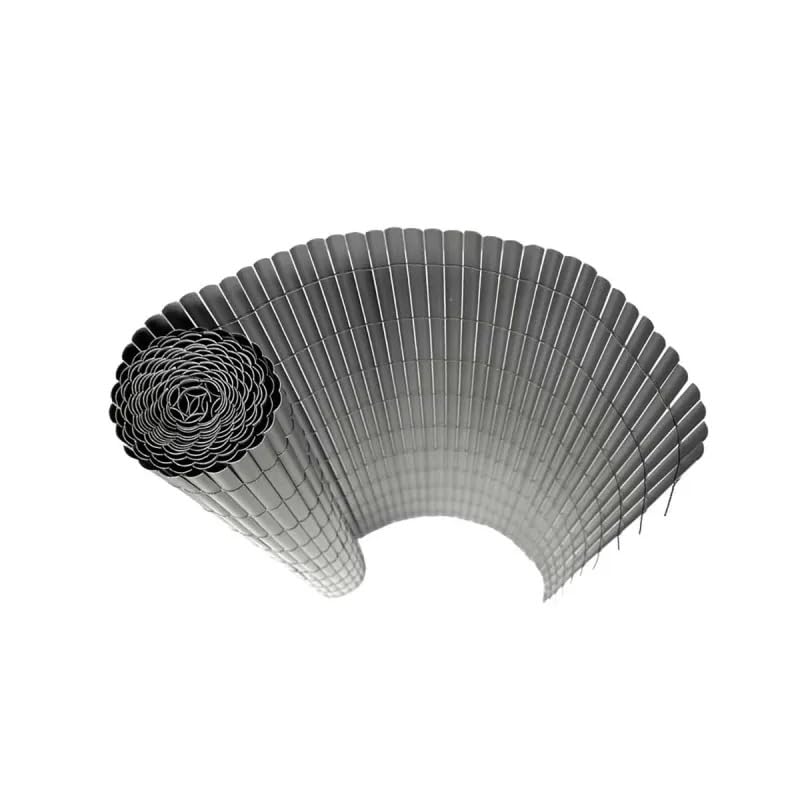 Canisse PVC occultant simple face 1,5x5m gris - Kit de fixation inclus