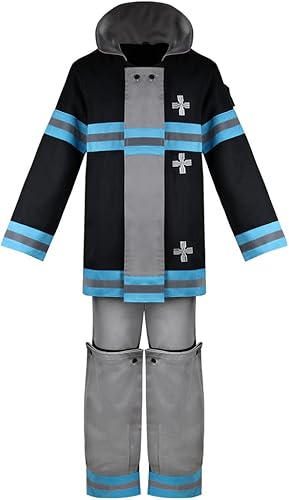 Miniatura 2 de Okazaki Disfraz de cosplay de Shinra Kusakabe de la Fuerza de Fuego para Halloween