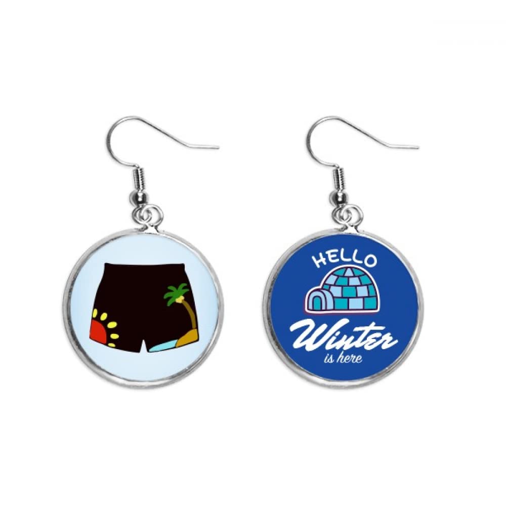 Pendientes de gota con ilustración para lucir en cenas y eventos de invierno 5