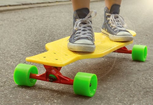 Longboard SportPlus EZY! Bee Sting – Rétro, 80 Cm, Roues PU ABEC-7, Charge 100 Kg – Plusieurs Couleurs