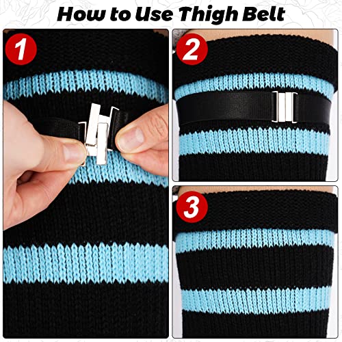 Image of LOUSGUTA Plus Size Thigh High Socks for Thick Thighs- Extra Long Womens Cable Knitted Over Knee High Leg Warmer