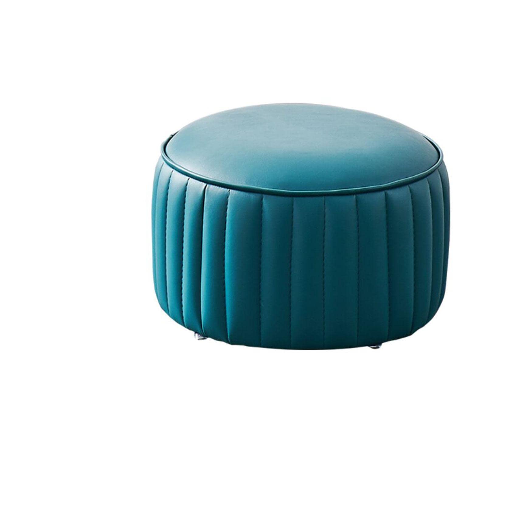 Pouf pour Changement de Chaussures en Cuir | Confort Entrée