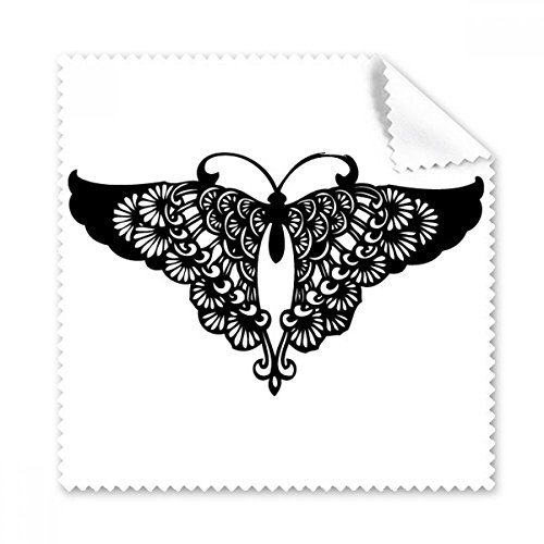 Cadeau téléphone écran nettoyant motif papillon ondulé tissu pour lunettes et verre