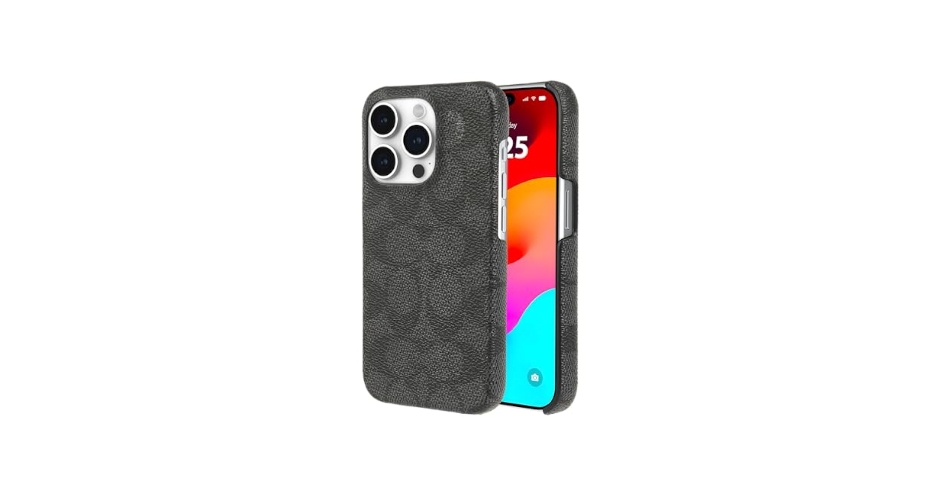 Amazon.com: Coach Signature Canvas Slim Wrap iPhone 15 Pro