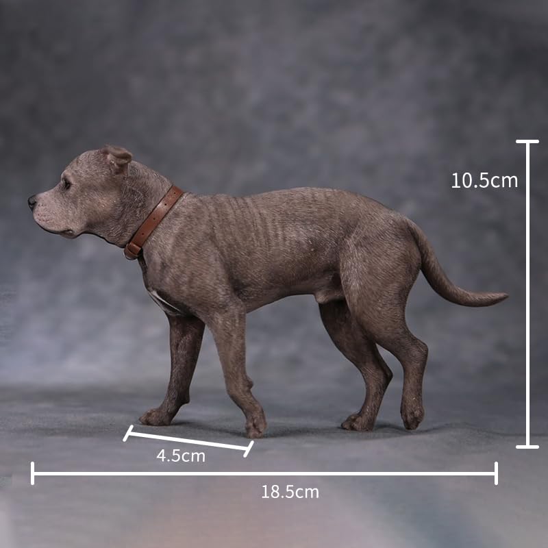 MRZ Staffordshire Terrier Statue Staffordshire Terrier Figurine for Desktop Decor Durable Polyresin with Intricate Details Gifts for Dad Birthday