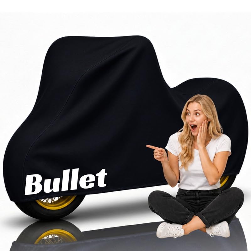 Image of Loving Ultra 100% Waterproof Bike Body Cover for RE Bullet 350 Bike Cover for Rain & Dust| Dustproof & Scratch Resistant | Two Wheeler Covers with UV & Heat Resistant | All Weather Protection