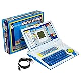 Fun Express Educational Laptop Computer Toy for Kids Above 3 Years - 20 Fun Activity Learning Machine, Now Learn Letter, Words, Games, Mathematics, Music, Logic, Memory Tool with Cable