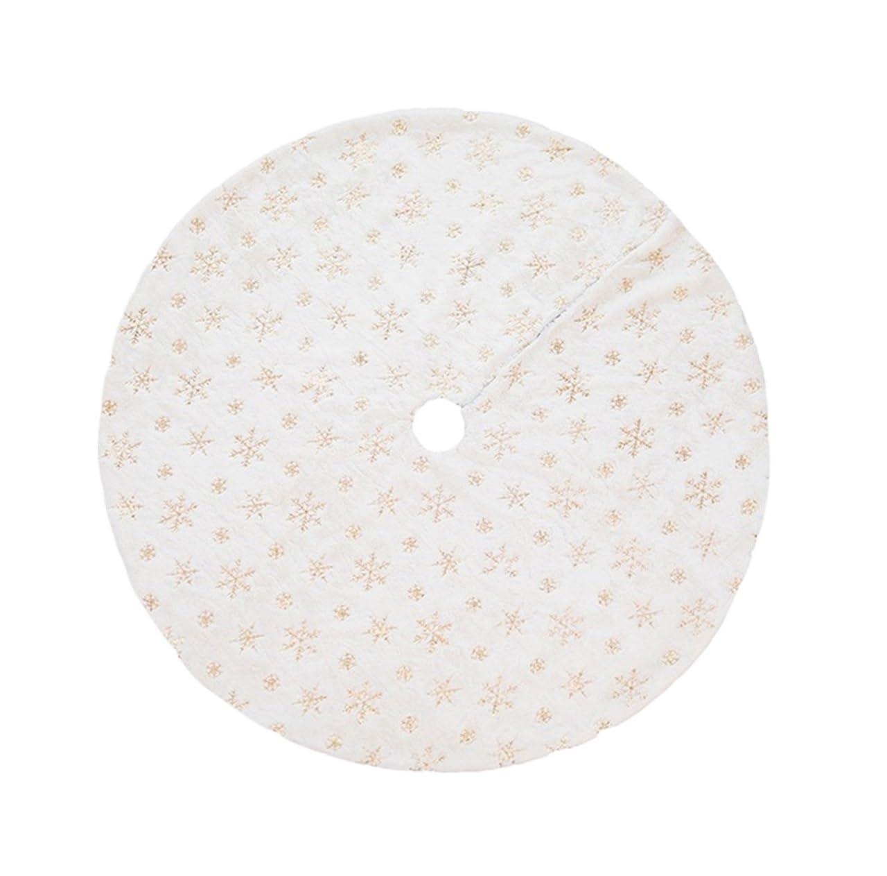 Spódnica Pod Choinkę Spódnica Choinkowa Złoty Cekinowy Wzór Płatka Śniegu Dekoracja Świąteczna W Pomieszczeniu Mata Pod Choinkę(36 inches)