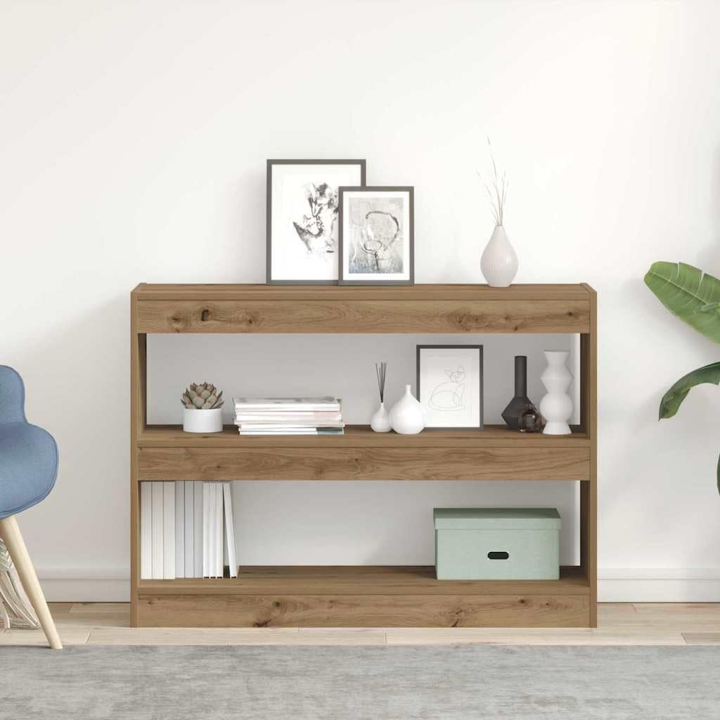 vidaXL Estantería 2 Niveles 100 x 30 x 72 cm Madera de ingeniería | Tiene mucho espacio para tus cosas, Un look minimalista que queda bien en cualquier habitación,