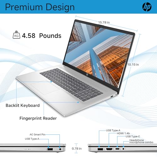 HP Laptop de 17.3 pulgadas con Intel Core i5 1334U miniatura 6