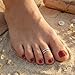 Sterling Silver Toe Ring, Handmade Adjustable Open Double Band - 2 Lines Design, Minimalist Dainty Summer Beach Foot Jewelry for Women, Can Be Worn as Knuckle or Pinky Ring (Double Band 2)