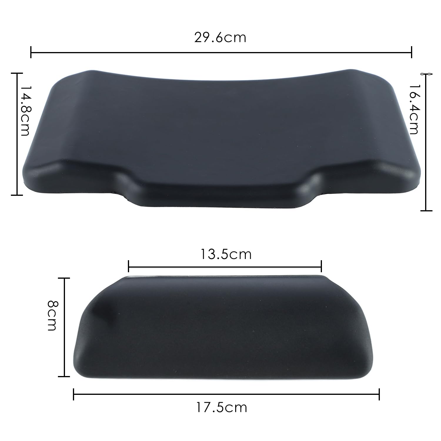 Schienalino per Bauletto per Moto, Cuscino per Schienale per Bagagliaio per Moto in Pelle PU Spessore 3cm Accessori per Smorzamento per Moto