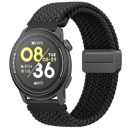 Meliya Magnetic Braided Bands for Coros Pace 3 / Pace Pro/Apex 2 Pro/Apex Pro/Apex 46mm Watch Band...