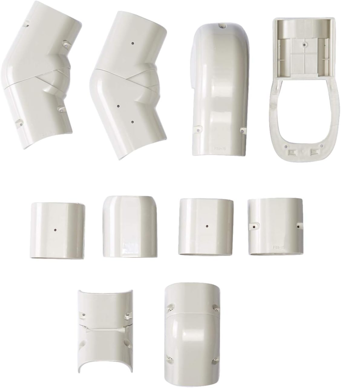 Senville SENLC-6M 20 Ft. Decorative Line Set Cover Kit for Mini Split Air Conditioners 3"