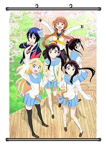 MXDZA Japanese Anime Nisekoi Tsugumi Shonen Fabric Painting Anime Home Decor Wall Scroll Posters for decorative 40x60CM