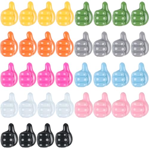 36 Pcs Pencil Holder for Desk Kids, Self Adhesive Adhesive Cable Clips, Silicone Thumbs Up Outdoor...