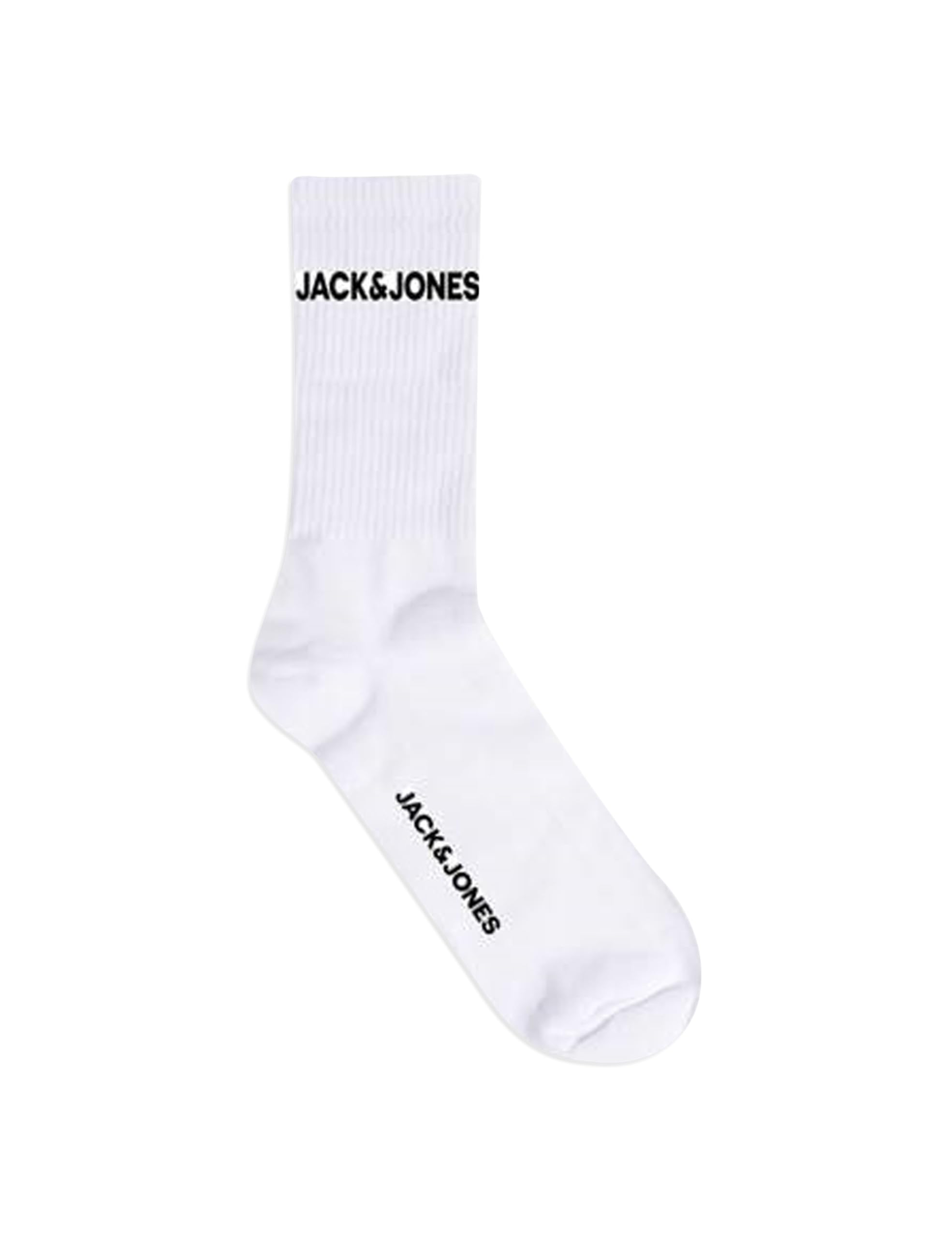 Jacbasic Logo Tennis Sock 5 Pac Pls Noos, biały, 43-46 EU