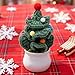 Tileafry Handmade Crochet Christmas Tree - Cute Knit Mini Tabletop Decor, Sustainable Eco-Friendly Gift for Friends, Holiday Home & Office Decoration
