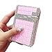 HEKQ Damen Zigarettenetui Zigarettenbox Bling Bling Pocket Carrying Zigaretten Aufbewahrungshalter,Rosa