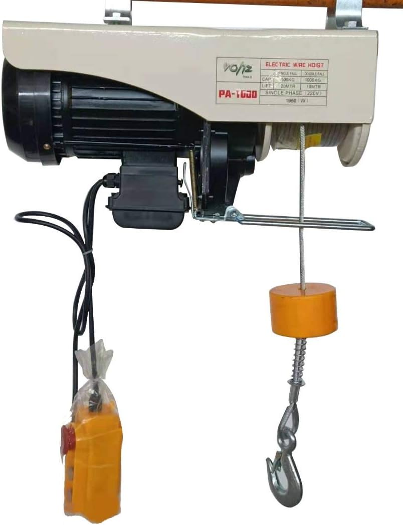 VOLTZ Mini Electric hoist capacity - PA1000 used for domestic purpose & small jobs