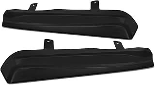 Auto Dynasty Compatible with VW Jetta MK4 Pair Durable ABS Unpainted Mean Look Upper Headlight Eyelids Eyebrows