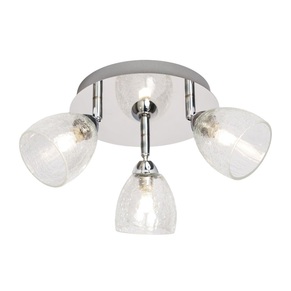 LITECRAFT Sylvan Spotlight Plate 3 Light - Polished Chrome