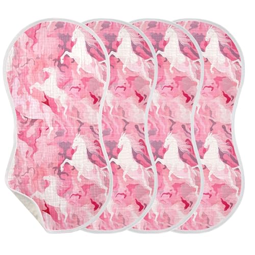 xigua Horse Texture Baby Burp Cloths for Newborn Boys and Girls 1 Pack, Soft & Absorbent Cotton Baby Burp Cloth, Baby Washcloths, Newborn Towel, Burp Rags3