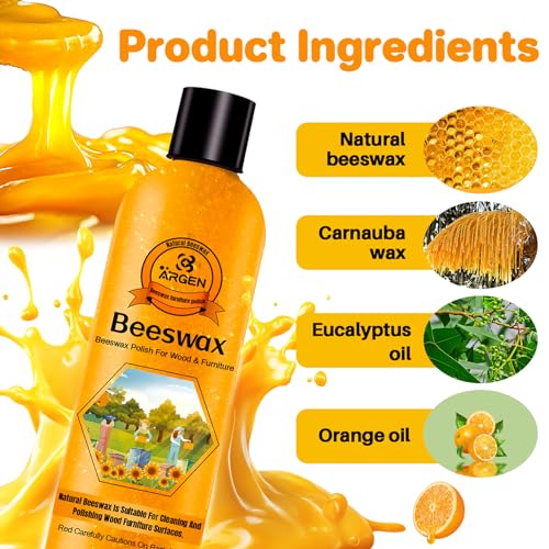 Image of CARGEN Beeswax Furniture Polish - Natural Wood Wax Conditioner 300ML