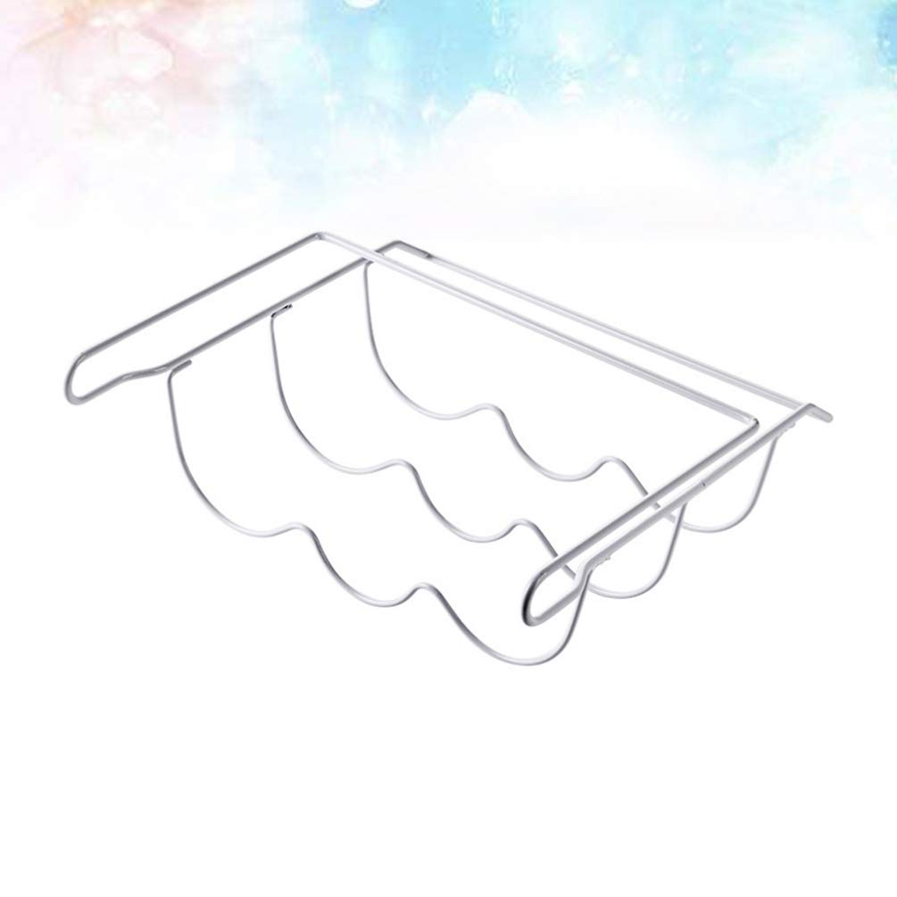 Fridge Wine Rack Refrigerator Bottle Shelf Wine Drink Beer Bottle Holder Organizer for Kitchen Holds 3 Bottles 1pc