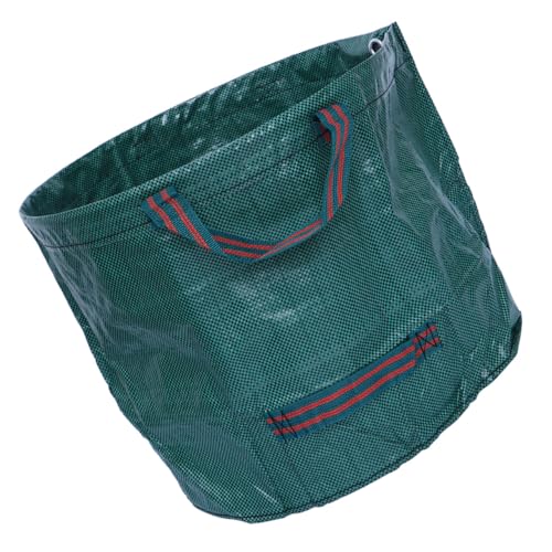 BEBEMOKO 120l Large Capacity Leaf Bag Garden Waste Bags Heavy Duty Storage Collapsible Trash Can Handles