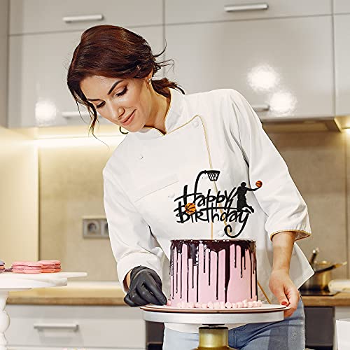 Basketball Cake Topper Happy Birthday Basketball Themed Cake Decoration For Men Sport Boys Birthday Party Sports Event Party Supplies #TOP3