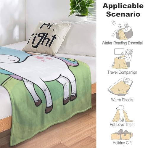 Couverture licorne douce 150x200cm, le cadeau idéal pour petits et grands - 8