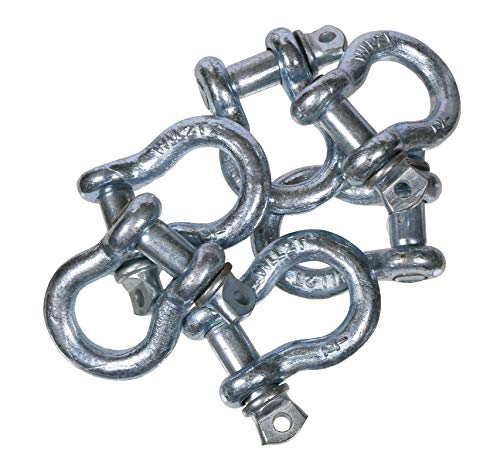 Goupille d'ancrage pour manille 1,27 cm haute résistance 2 tonnes VCT lot de 10