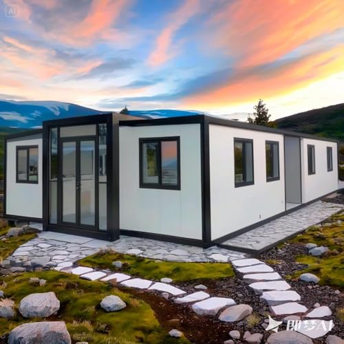 40ft Folding Tiny House to Live in for Adults, Expandable