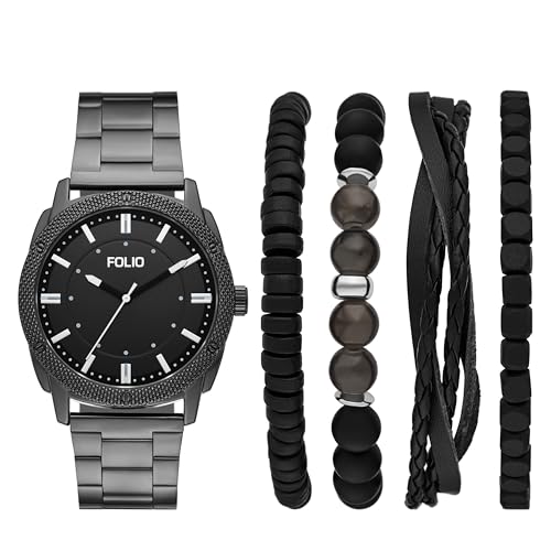 Montre à trois aiguilles pour homme Folio au design épuré et finitions soignées