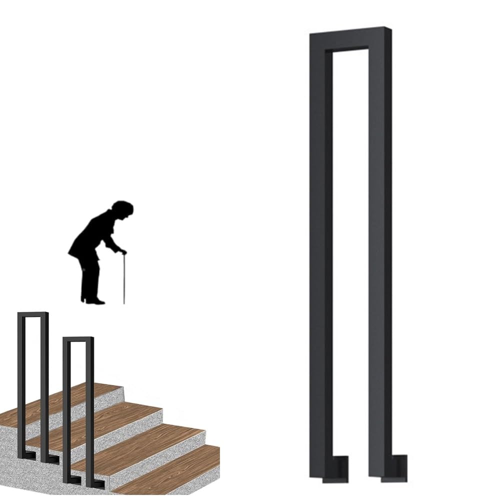 Rambarde en fer en U pour éviter les chutes dans les escaliers extérieurs et intérieurs
