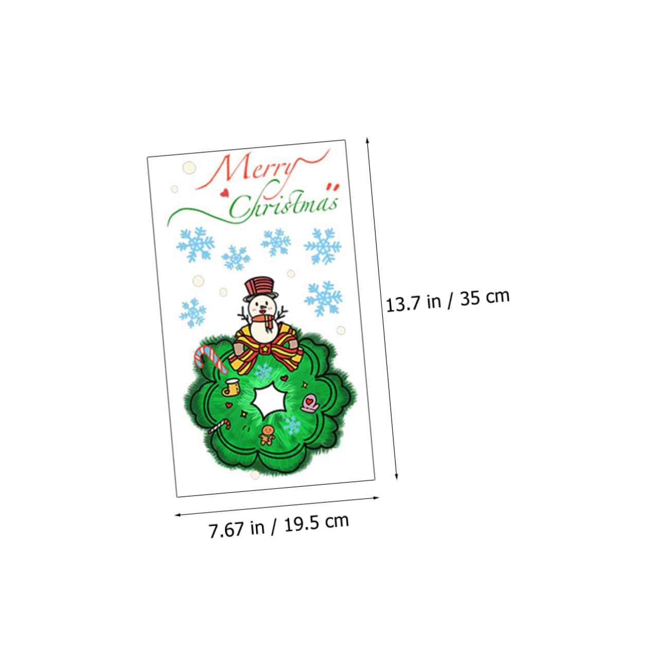 HOMSFOU 30stücke Weihnachtliche Wandsticker Selbstklebende Fensterbilder Für Türen Und Wände Dekoration Für Weihnachten Und Neujahr Einfache Anwendung Wiederverwendbar