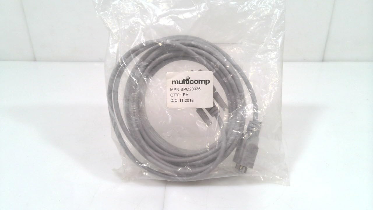 MULTICOMP SPC20036 COMPUTER CABLE, SERIAL, 25FT, GRAY