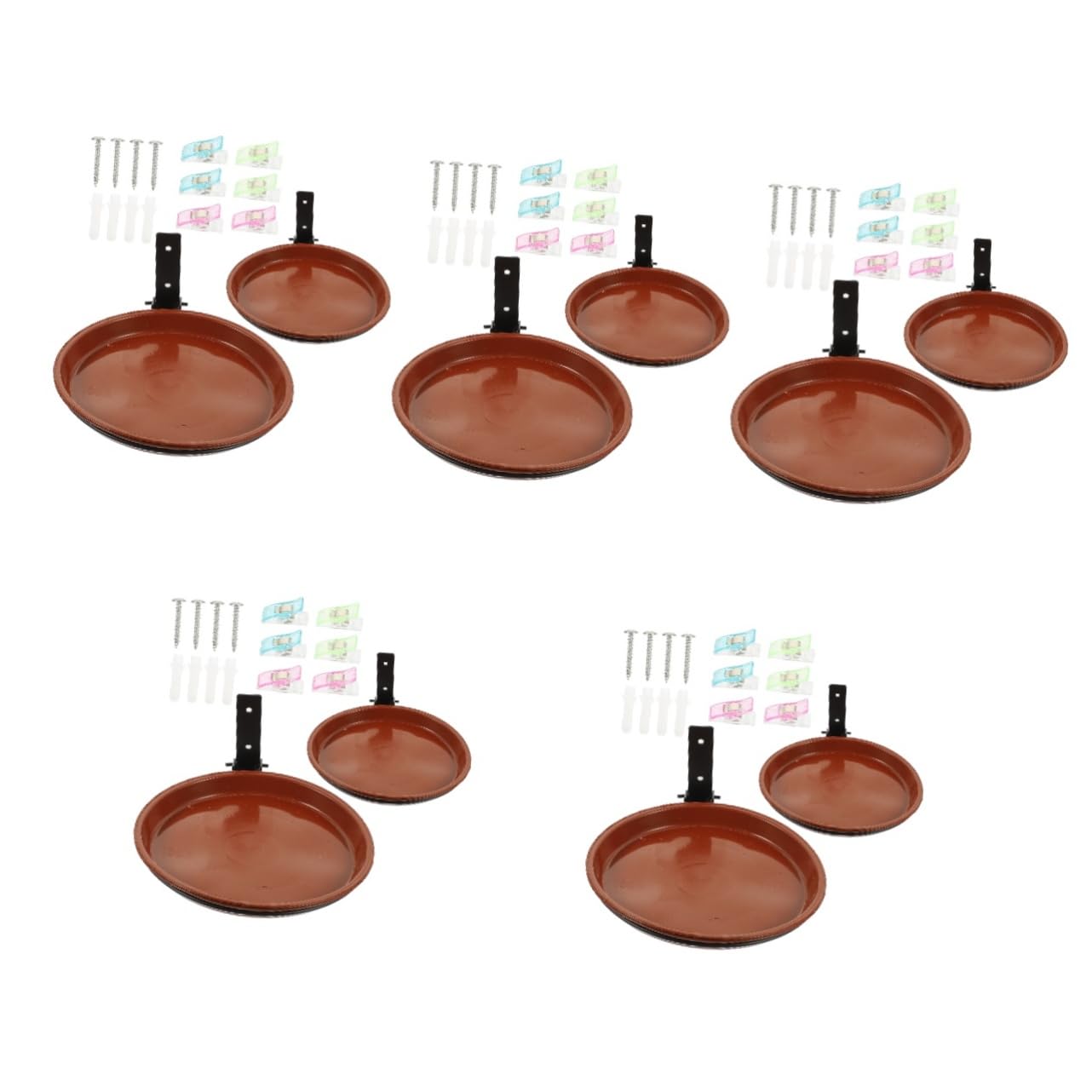 SUPVOX 5juegos Comedero Colgante y Bebedero para Pájaros De Alimentación y Baño para Jardín De Decorativo y Resistente para Exterior