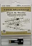 1968 Ford Mustang Part and Body Illustrations (USB)