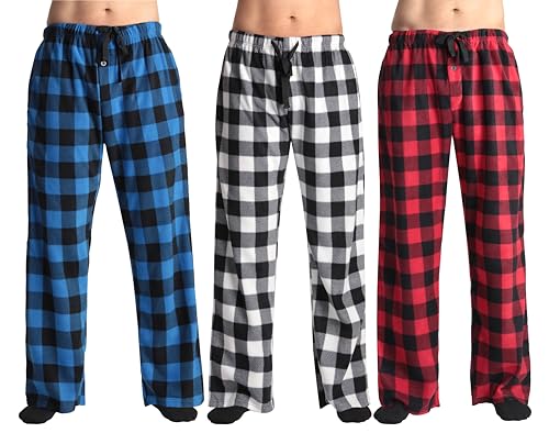 Men's Fleece Pajama Pants - Pack of 3