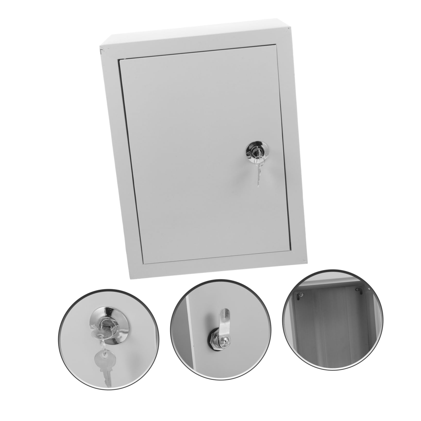 Caja Eléctrica Resistente Intemperie de Aluminio Plata | Montaje en Pared, Protección contra Salpicaduras y Polvo, Uso Comercial E Industrial, para Distribución Eléctrica