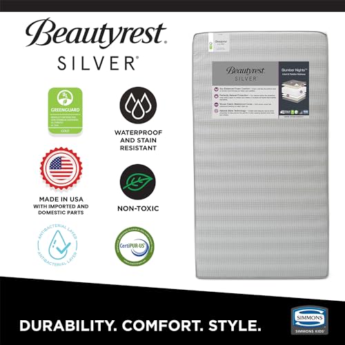 image for Delta Children Beautyrest Silver Slumber Nights Dual Sided 2-Stage Cri