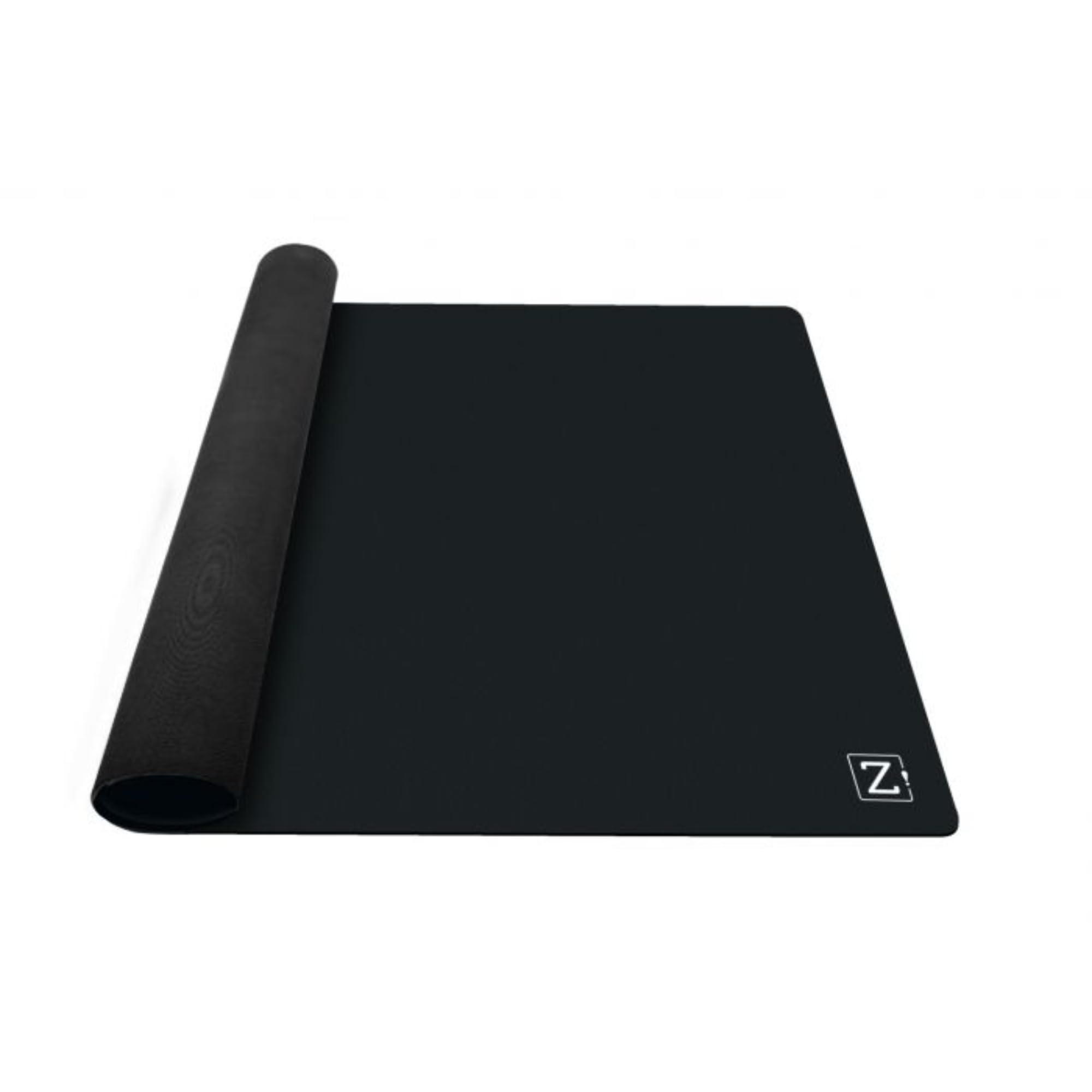 ZACATRUS Tapete Mini Negro de Neopreno, 90 cm x 60 cm, Mini Antracita, Tapete de Juegos de Mesa, Antideslizante, Tapete de Cartas, Enrollable