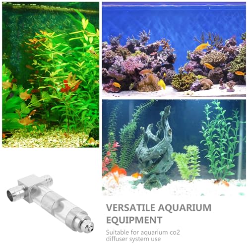 Diffuseur de Co2 pour plantes d'aquarium DOITOOL en acier inoxydable avec compte-bulles